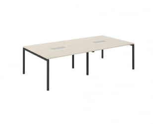 Стол переговорный Сигма СГ.275.ОЛ.44.АН Дуб светлый Антрацит / Sigma SG.275.OL.44.AN