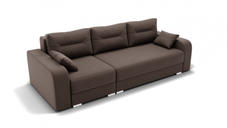 Диван Модерн -2 угол левый/правый (ЗР) Цвет фасада: Коричневый; Тип: Левый/правый; Материал фасада: Металл/Велюр