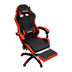 Кресло 892-1 цвет черный/красный с массажем 892-1-блаcк-ред-масс / 892-1-black-red-mass