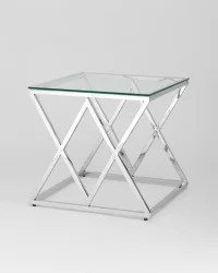 Журнальный стол ИНСИГНИЯ 55кс55 Серебро / 55x55