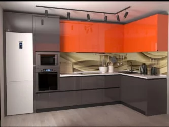 Глянцевый фартук (КОМПОЗИТ) КМ 36 / KM