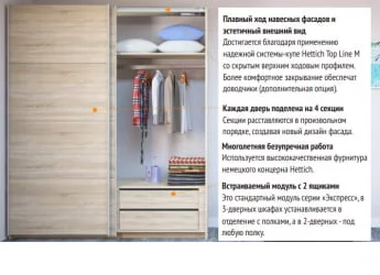 Шкаф-купе трехдверный Прайм 1800 ДСП/Белое стекло/ДСП Белый снег