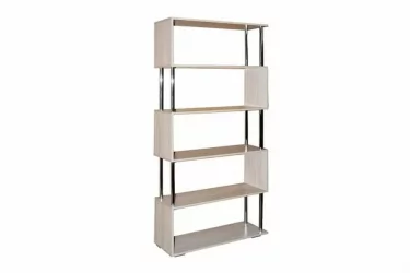 Стеллаж в гостиную Змейка Ясень шимо светлый