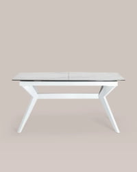 Стол обеденный Аркада раскладной 160-210кс90 Керамика светлая / 160-210x90