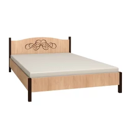 Кровать 180 на 200 АДЕЛЕ 1 Дуб Сонома/Орех шоколадный(спальня) / ADELE