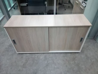 Тумба-купе для рабочего модуля Дека 9.02.145 Дуб Сантана светлый/Белый / Deka