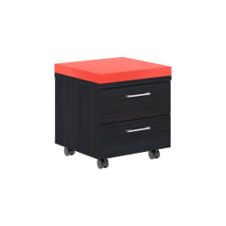 Тумба Мобильная КСМC-2Д Легно Темный/Красный / XMC-2D