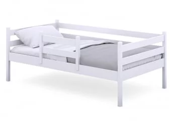 Детская кровать из дерева РооРоом ВК-1 Белая / RooRoom VK-1