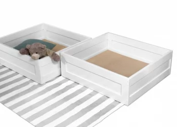 Кровать-домик РооРоом кд-1Р с ящиками Розовая / RooRoom