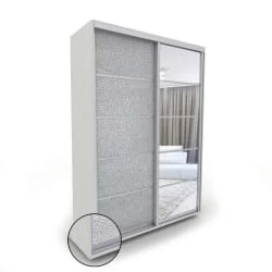 Шкаф-купе Акцент-Квадро КЛ 1200х600 Выбеленное дерево