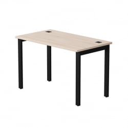 Стол прямой на металлокаркасе, опоры 45 гр Еверпроф ЕВО 254С002 Дуб Соната Черный / Everprof EVO 254S002