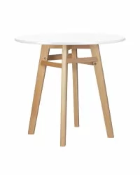 Стол обеденный АЛБЕРТ 80 Белый / ALBERT