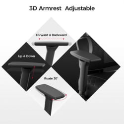 Эргономичное компьютерное кресло (для геймеров) Еурека Норн, Грей / Eureka Norn, Grey