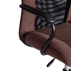 Кресло СТАФФ СТАФФ флок/ткань, коричневый/черный, 6/В-11 / STAFF STAFF 6/W-11