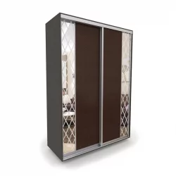 Черный шкаф-купе Акцент-Вера КР 1400х600 Венге