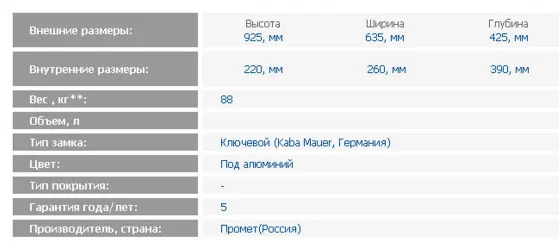 Депозитная ячейка ДБ-8 ДГЛ / DB-8 DGL