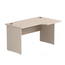 Стол эргономичный с опорами ЛДСП Еверпроф ЕВО 254С113 (правый) Дуб Соната Кашемир / Everprof EVO 254S113