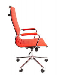 Кресло для руководителя CХАИРМАН 755 экокожа Красный / CHAIRMAN
