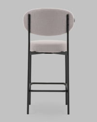 Стул полубарный Бриф ДД ПБ букле светло-серый / DD