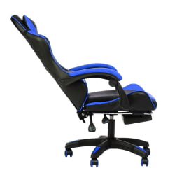 Геймерское кресло 1206 КИНГКУЕЕН цвет черный/синий с массажем 1206-блаcк-блуе-масс / KINGQUEEN 1206-black-blue-mass