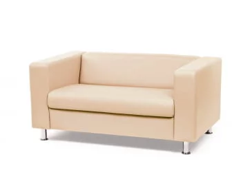 Диван Алекто двухместный Консул Иворй (кожа) / Consul Ivory