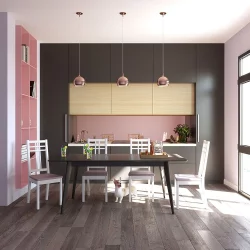 Стол обеденный Пегас 160кс95 Эмаль белая Морилка Дуб золотой / 160x95