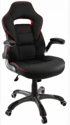 Игровое кресло ПРОФ 36 Черный-Синий Кант / PROF