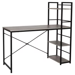 Письменный стол с полками БРАБИКС ЛОФТ CД-005 Дуб антик / BRABIX LOFT CD-005