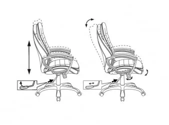 Кресло руководителя Бюрократ Т-9950ЛТ/Бороко-37 / T-9950LT/Boroko-37