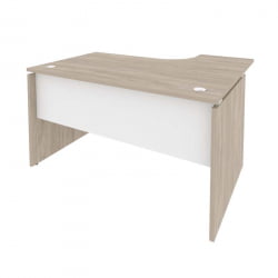 Стол эргономичный левый ОНИКС О.СА-3Л Дуб Аттик/Белый / ONIX O.SA-3L