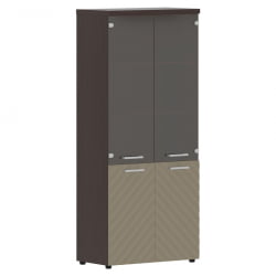 Шкаф комбинированный с топом Торр ЛУКС ТЛХC 85.2 Венге Магия Капучино / Torr LUX TLHC