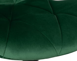 Стул барный ДОБРИН БАРНИ БЛАCК (зеленый велюр (МДЖ9-88)) / DOBRIN BARNY BLACK (MJ9-88))