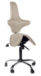 Кресло-седло со спинкой ЕЗСоло Баcк Бежевый / EZSolo Back