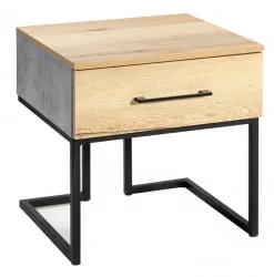 Тумба дизайнерская Лофт Дуб натур/Бетон / Loft