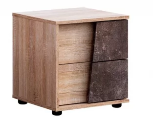 Тумба правая Санремо ТМ-004 Дуб сонома светлый Ателье темное