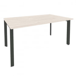 Стол переговорный (1 столешница) ОНИКС О.МП-ПРГ-1.4 Денвер Светлый/Антрацит / ONIX O.MP-PRG-1.4