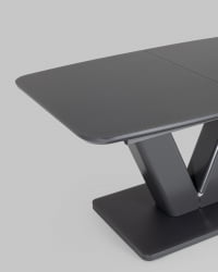 Обеденный стол Вильнюс раскладной 160-200кс90 Серый / 160-200x90