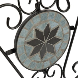 Стул Сеcрет де Маисон ВИCЕНЗА (мод. ПЛ08-1070-1-ГБРН) металл, 36х35х91см, черный/плитка АСТРА / Secret de Maison VICENZA (mod. PL08-1070-1-GBRN) ASTRA