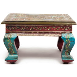 Столик Сеcрет Де Маисон ХАВЕЛЙ ( мод. БДЖ-001) дерево манго, 30кс30кс17 cм, этническая роспись / Secret De Maison HAVELY mod. BJ-001) 30x30x17 cm,