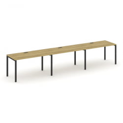 Рабочая станция на 3 места CОНCЕПТ CН.ОРС-007 Дуб Винченцо Черный / CONCEPT CN.ORS-007