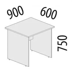 Стол рабочий Альфа 63.20 Дуб кобург