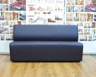 Диван офисный Диванная секция Итон тройная без подлокотников Антрасите / Antracite