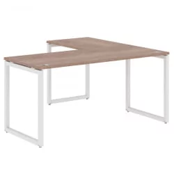 Стол угловой левый КСТЕН-К КСКCТ 1615 Л Дуб Сонома Белый / XTEN-Q XQCT L