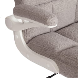 Кресло офисное Лугано Вх ткань теддй, светло-серый / Lugano Wh teddy,