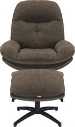 Кресло-реклайнер Еверпроф Лиме Ткань Темно-коричневый / Everprof Lime