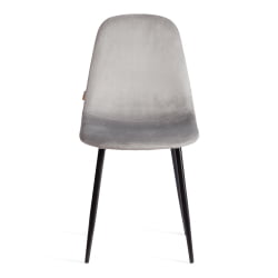 Металлический стул БРЕЕЗЕ (мод. ДЖСC-58) Велюр/металл , 44 х 53 х 86 см, грей (серый) ХЛР 19 / черный / BREEZE (mod. JSC-58) grey HLR