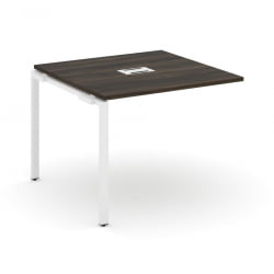 Проходной наборный элемент переговорного стола CОНCЕПТ CН.НПРГ-011 Дуб Мали Белый / CONCEPT CN.NPRG-011