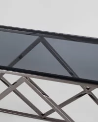 Консоль ИНСИГНИЯ 115кс30 Темный хром стекло смоке / 115x30 smoke