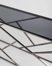 Консоль АРТ ДЕКО 115кс30 Темный хром стекло смоке / 115x30 smoke