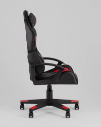 Кресло спортивное ТопЧаирс Варден черно-красный / TopChairs Warden